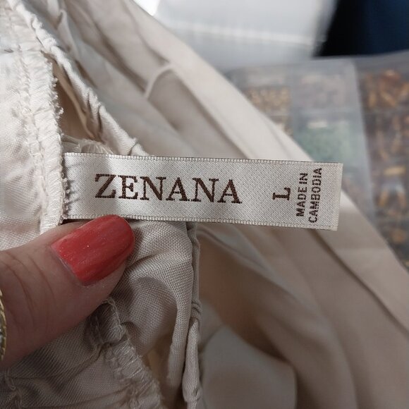 3699 Size Large Zenana 2 Piece Upcycled with Animal Print Accents. NWT. - Picture 7 of 8